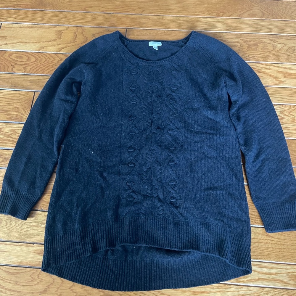 Garnet Hill Women's Black Sweater